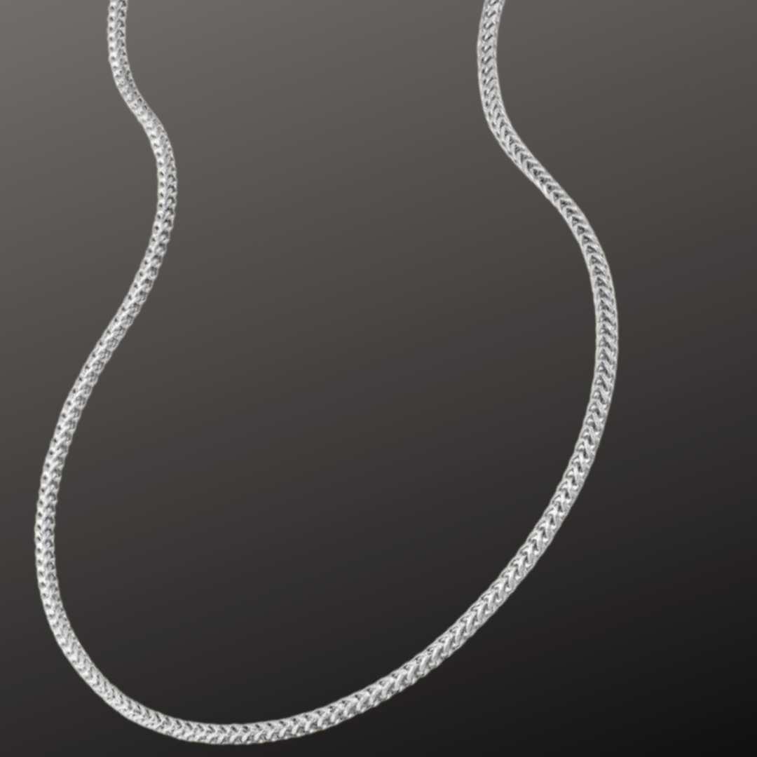 silver chain necklace for asian men